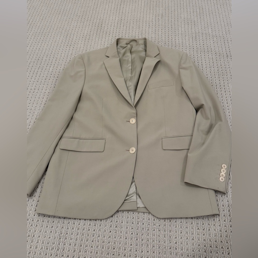 Djerf Avenue Essential Blazer Greige in Small - Picture 4 of 11